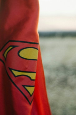 red Superman cape